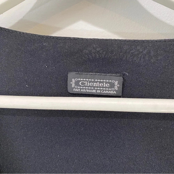 Clientele Watercolor Lace Overlay Frilly Blouse Size M - Picture 7 of 14